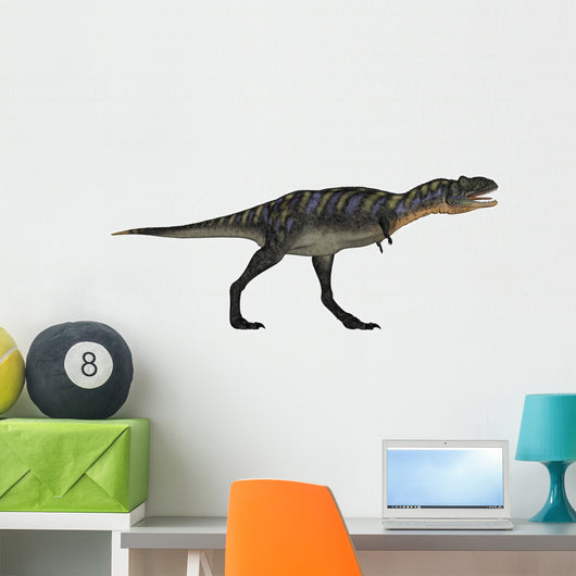 Aucasaurus Dinosaur White Wall Decal Design 1