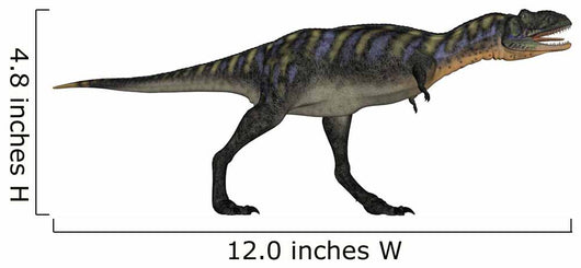 Aucasaurus Dinosaur White Wall Decal Design 1