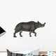 Brontotherium White Wall Decal Design 1