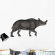 Brontotherium White Wall Decal Design 1