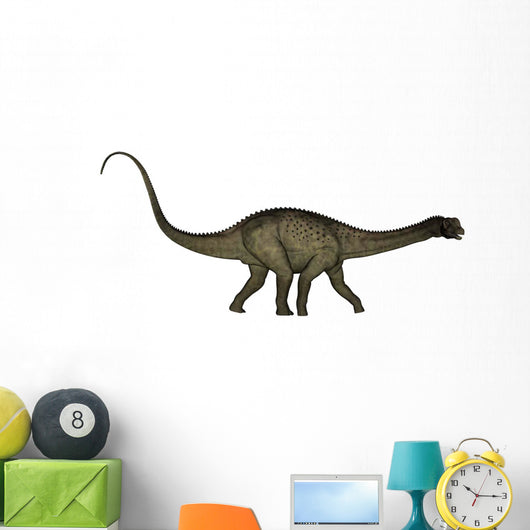 Uberabatitan Dinosaur White Wall Decal Design 1