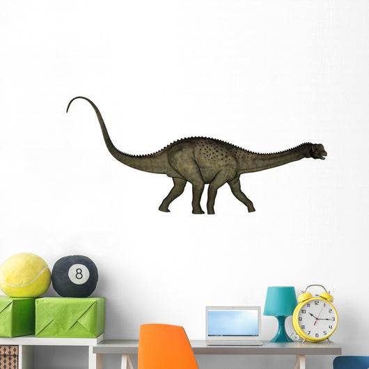 Uberabatitan Dinosaur White Wall Decal Design 1