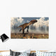 Utahraptor Dinosaur Running Desert Wall Decal