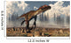 Utahraptor Dinosaur Running Desert Wall Decal