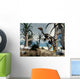 Caudipteryx Dinosaur Walking among Wall Decal