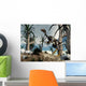Caudipteryx Dinosaur Walking among Wall Decal
