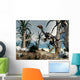 Caudipteryx Dinosaur Walking among Wall Decal