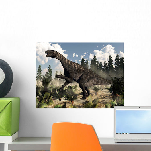 Iguanodon Dinosaur Roaring Wall Decal