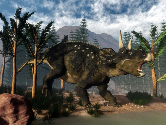 Nedoceratops Roaring While among Wall Decal