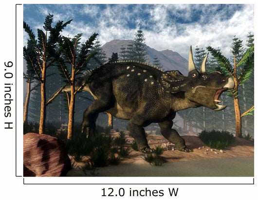 Nedoceratops Roaring While among Wall Decal