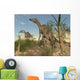 Two Saurolophus Dinosaurs Walking Wall Decal