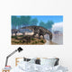 Iguanodon Dinosaurs Herd Shoreline Wall Decal