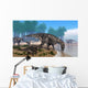 Iguanodon Dinosaurs Herd Shoreline Wall Decal