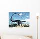 Apatosaurus Dinosaur Walking Desert Wall Decal Design 1