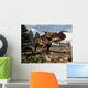 Two Einiosaurus Dinosaurs Walking Wall Decal