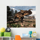 Two Einiosaurus Dinosaurs Walking Wall Decal