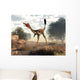 Mononykus Dinosaur Walking Desert Wall Decal