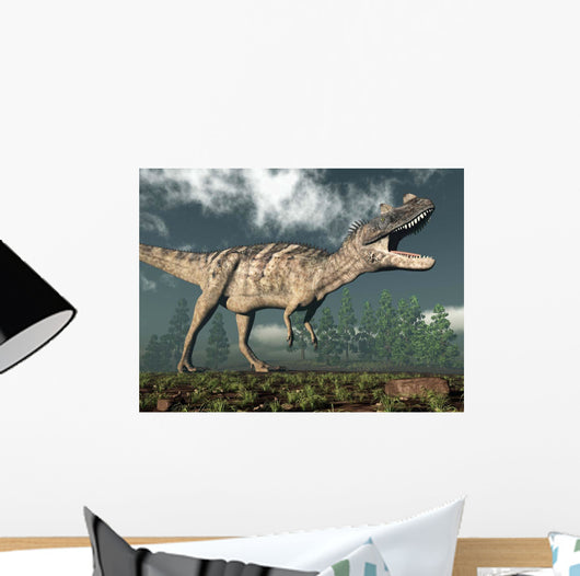 Ceratosaurus Dinosaur Roaring Wall Decal Design 1