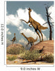 Herd Gallimimus Dinosaurs Desert Wall Decal