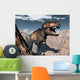Tyrannosaurus Rex Roaring Canyon Wall Decal