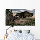 Tyrannosaurus Rex Roaring Triceratops Wall Decal