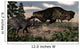 Tyrannosaurus Rex Roaring Triceratops Wall Decal