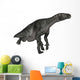 Iguanodon Dinosaur Running White Wall Decal