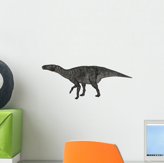Iguanodon Dinosaur White Wall Decal Design 1