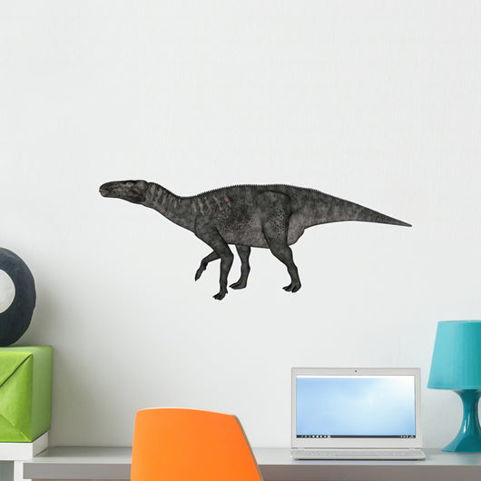 Iguanodon Dinosaur White Wall Decal Design 1