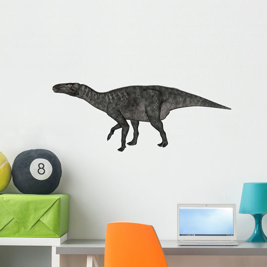 Iguanodon Dinosaur White Wall Decal Design 1