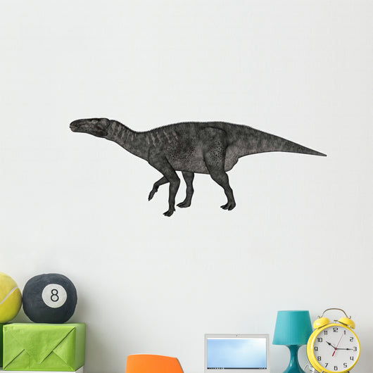 Iguanodon Dinosaur White Wall Decal Design 1