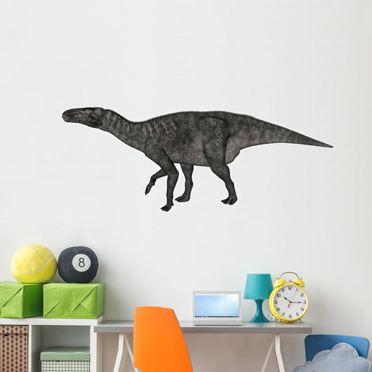 Iguanodon Dinosaur White Wall Decal Design 1