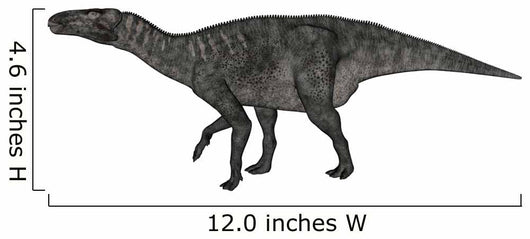 Iguanodon Dinosaur White Wall Decal Design 1