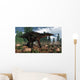 Miragaia Dinosaur Walking near Wall Decal
