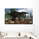 Miragaia Dinosaur Walking near Wall Decal