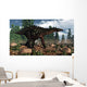 Miragaia Dinosaur Walking near Wall Decal