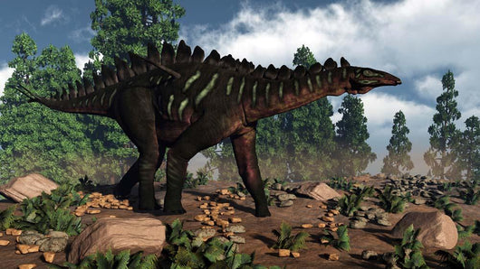 Miragaia Dinosaur Walking near Wall Decal