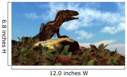 Nanotyrannus Dinosaur Resting Rock Wall Decal