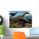 Three Tyrannotitans Attacking Argentinosaurus Wall Decal
