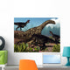 Three Tyrannotitans Attacking Argentinosaurus Wall Decal