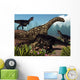Three Tyrannotitans Attacking Argentinosaurus Wall Decal