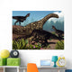 Three Tyrannotitans Attacking Argentinosaurus Wall Decal