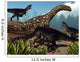 Three Tyrannotitans Attacking Argentinosaurus Wall Decal