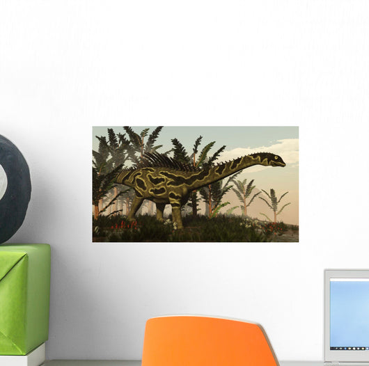 Agustinia Dinosaur Walking amongst Wall Decal