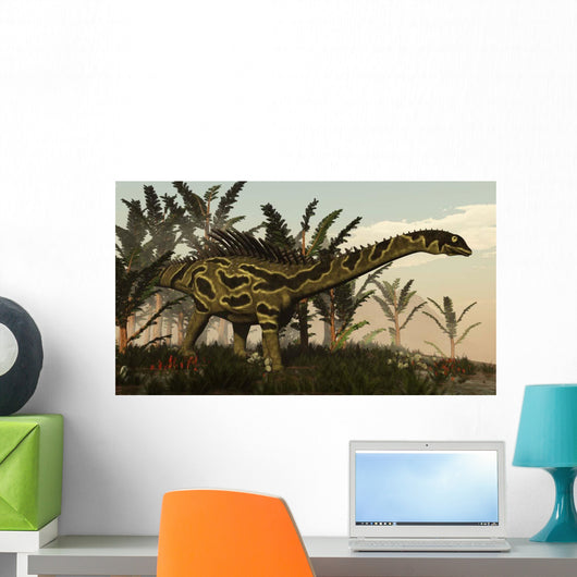 Agustinia Dinosaur Walking amongst Wall Decal