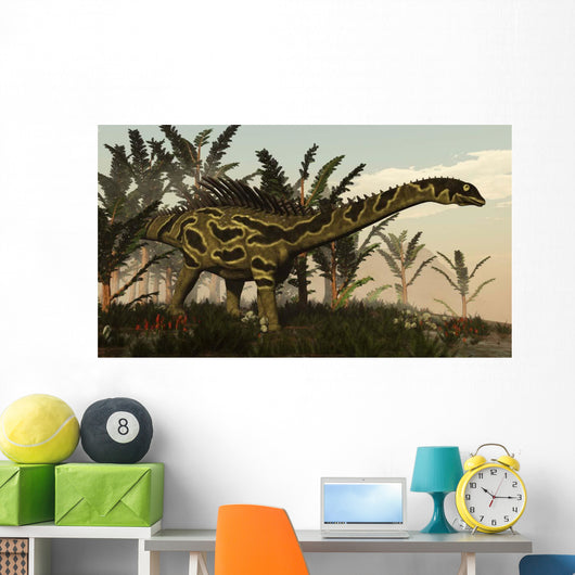 Agustinia Dinosaur Walking amongst Wall Decal