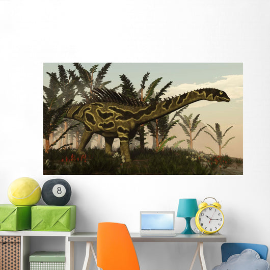 Agustinia Dinosaur Walking amongst Wall Decal