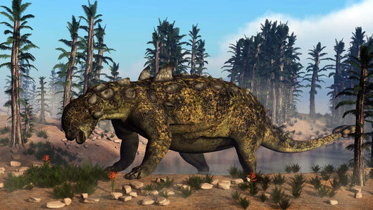 Euoplocephalus Dinosaur Grazing Vegetation Wall Decal