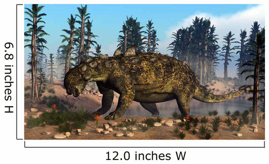 Euoplocephalus Dinosaur Grazing Vegetation Wall Decal