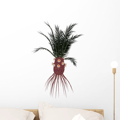 Cycadeoidea Prehistoric Plant Wall Decal shown on a wall